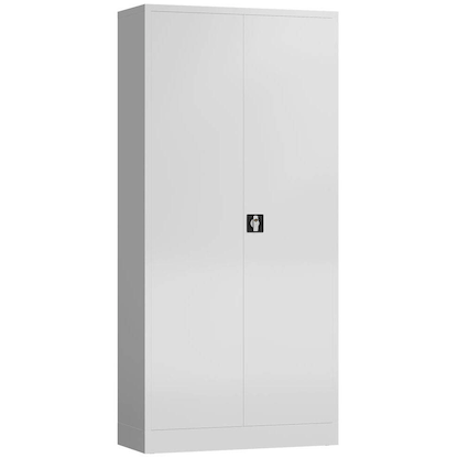 Artikelbild 2 für ClassiX Metallschrank X-530347 signalweiß 92,0 x 42,0 x 194,5 cm, aufgebaut, Artikelnummer 184487