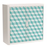 Artikelbild 1 für PAPERFLOW easyOffice Vintage Rollladenschrank 60964 2 Fachböden 110,0 x 41,5 x 104,0 cm, Artikelnummer 210736