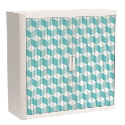 Artikelbild 7 für PAPERFLOW easyOffice Vintage Rollladenschrank 60964 2 Fachböden 110,0 x 41,5 x 104,0 cm, Artikelnummer 210736