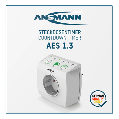 Artikelbild 15 für ANSMANN AES1.3 Timer-Steckdose weiß, Artikelnummer 629419
