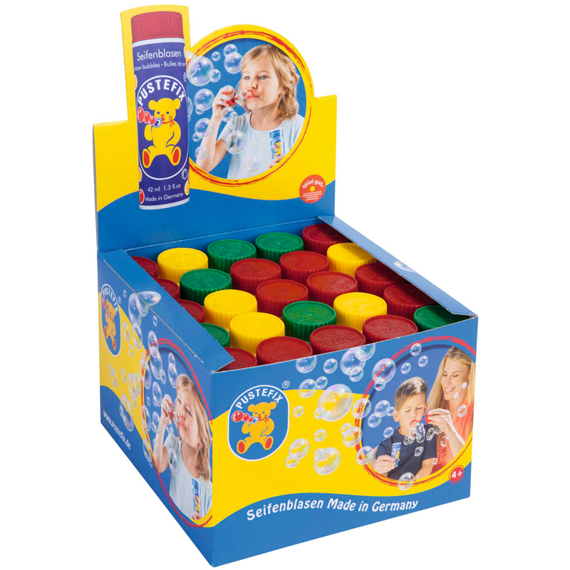 2 Displays 100 Stück Original PUSTEFIX Seifenblasen Rainbow Bubbles – 50 Stück (42 Ml) In 2 Displays