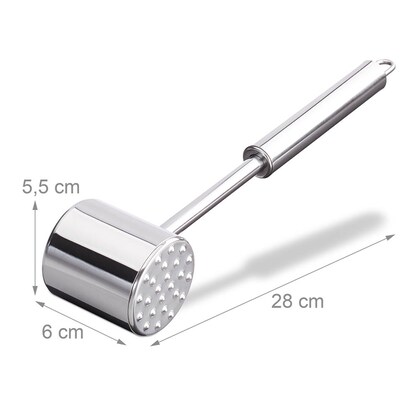 Artikelbild 2 für relaxdays Fleischklopfer silber, Artikelnummer 471969