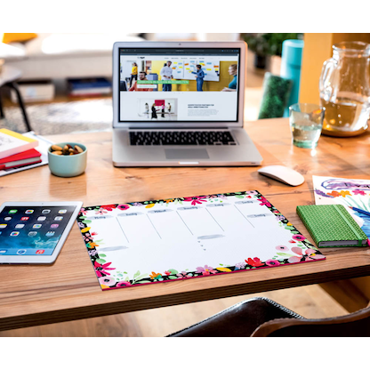Artikelbild 3 für SIGEL Schreibtischunterlage Flower Love weiß/bunt Papier 42,0 x 29,7 cm, 30 Blatt, Artikelnummer 149209