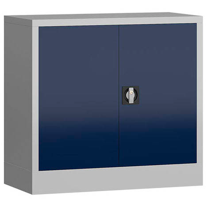 Artikelbild 2 für ClassiX Metallschrank X-530301 enzianblau, lichtgrau 80,0 x 38,0 x 75,0 cm, aufgebaut, Artikelnummer 184209