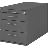 Artikelbild 1 für HAMMERBACHER TC30 Rollcontainer grafit 4 Auszüge 42,8 x 80,0 x 51,2 cm, Artikelnummer 348389