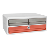 Artikelbild 1 für cep Schubladenbox TERRA NOVA sand, terracotta 1090212391, DIN A4 quer mit 3 Schubladen, Artikelnummer 528879