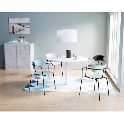 Artikelbild 7 für 2 meet powered by PAPERFLOW Besucherstühle BISTRO CHBISX2.01.06 blau Kunststoff, Artikelnummer 545887