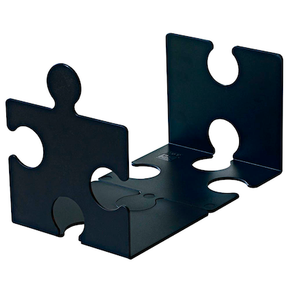 Artikelbild 2 für 2 HAN Buchstützen PUZZLE schwarz 12,3 x 14,2 x 17,1 cm, Artikelnummer 171502