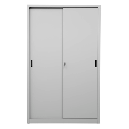 Artikelbild 6 für Gürkan Schiebetürenschrank, 100282 lichtgrau 4 Fachböden 120,0 x 45,0 x 195,0 cm, Artikelnummer 563142