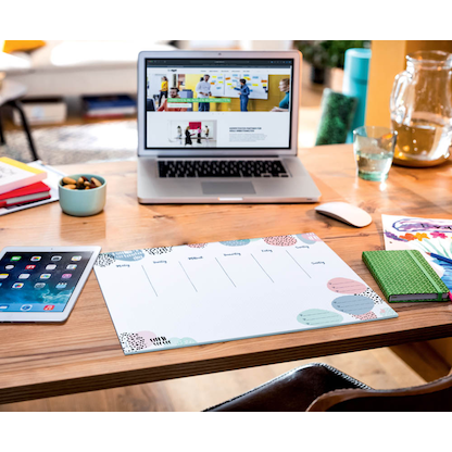 Artikelbild 3 für SIGEL Schreibtischunterlage Rose Inspiration weiß/bunt Papier 42,0 x 29,7 cm, 30 Blatt, Artikelnummer 149217