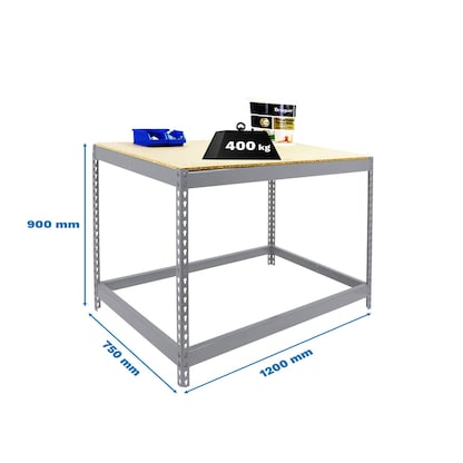 Artikelbild 2 für Simonrack Werkbank SIMONWORK BASIC 1 silber 120,0 x 75,0 x 90,0 cm, Artikelnummer 979983