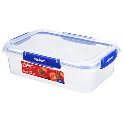 Artikelbild für sistema® Frischhaltedose KLIP-IT + 7,9 cm hoch transparent 2,2 l, 1 St., Artikelnummer 173639