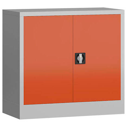 Artikelbild 2 für ClassiX Metallschrank X-530304 feuerrot, lichtgrau 80,0 x 38,0 x 75,0 cm, aufgebaut, Artikelnummer 184216