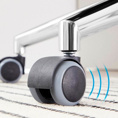 Artikelbild 10 für SONGMICS Bürostuhl, OBN83B Stoff schwarz, Gestell chrom, Artikelnummer 262179