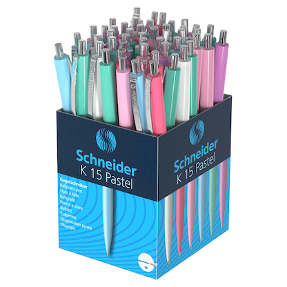 Artikelbild 10 für Schneider Kugelschreiber K15 pastell farbsortiert, Schreibfarbe: blau, 50 St., Artikelnummer 677699