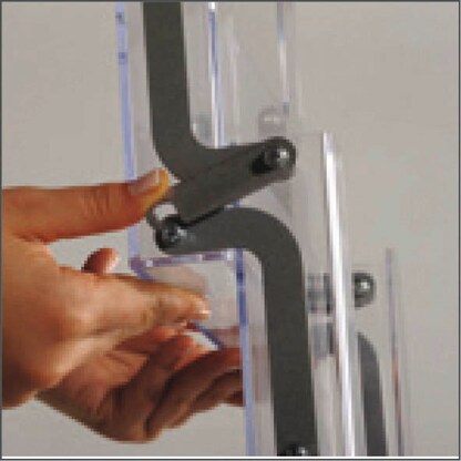 Artikelbild 7 für update displays Prospektständer silber DIN A4 5 Fächer, Artikelnummer 287957