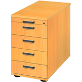 Artikelbild 1 für HAMMERBACHER SC50 Standcontainer buche 5 Auszüge 42,8 x 80,0 x 72,0 - 76,0 cm, Artikelnummer 863338