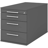 Artikelbild 1 für HAMMERBACHER Solid TC30 Rollcontainer grafit 4 Auszüge 42,8 x 80,0 x 51,2 cm, Artikelnummer 348419