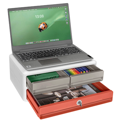 Artikelbild 2 für cep Schubladenbox TERRA NOVA sand, terracotta 1090212391, DIN A4 quer mit 3 Schubladen, Artikelnummer 528879