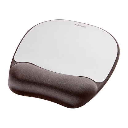 Artikelbild 3 für Fellowes Mousepad mit Handgelenkauflage Memory Foam silber, Artikelnummer 816041