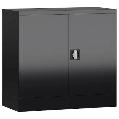 Artikelbild 2 für ClassiX Metallschrank X-530309 tiefschwarz 80,0 x 38,0 x 75,0 cm, aufgebaut, Artikelnummer 184238