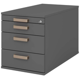 Artikelbild 1 für HAMMERBACHER Solid TC30 Rollcontainer grafit 4 Auszüge 42,8 x 80,0 x 51,2 cm, Artikelnummer 348266