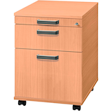 Artikelbild 1 für HAMMERBACHER AC20 SG Rollcontainer buche 3 Auszüge 42,8 x 58,0 x 59,0 cm, Artikelnummer 865035