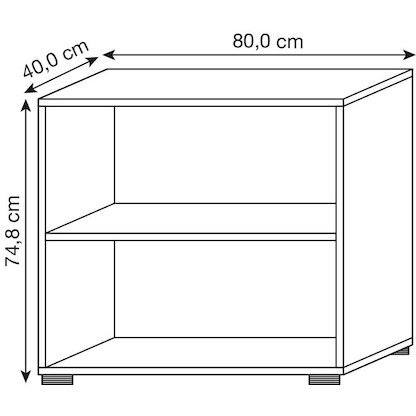 Artikelbild 3 für HAMMERBACHER Aktenregal 928RE lichtgrau 80,0 x 40,0 x 74,8 cm, Artikelnummer 993204
