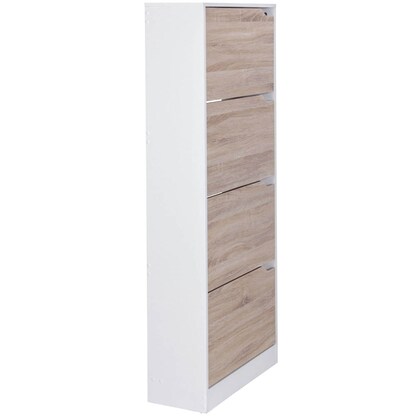 Artikelbild 7 für WOHNLING Schuhschrank, WL5.036 weiß 4 Fachböden 60,0 x 24,0 x 150,0 cm, Artikelnummer 905767