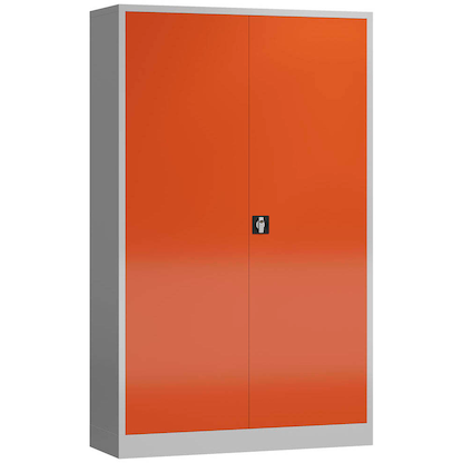 Artikelbild 2 für ClassiX Metallschrank X-530384 feuerrot, lichtgrau 120,0 x 60,0 x 194,5 cm, aufgebaut, Artikelnummer 184244