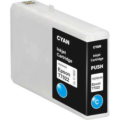 Artikelbild 3 für KMP E134 cyan Druckerpatrone kompatibel zu EPSON T7022XL, Artikelnummer 146656