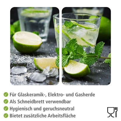Artikelbild 3 für WENKO Herdabdeckplatten Mojito grün, 2 St., Artikelnummer 665473