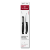 Artikelbild 1 für VICTORINOX Küchenmesser + Sparschäler Swiss Classic silber, schwarz, 1 Set, Artikelnummer 636979