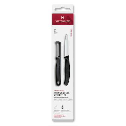 Artikelbild 23 für VICTORINOX Küchenmesser + Sparschäler Swiss Classic silber, schwarz, 1 Set, Artikelnummer 636979