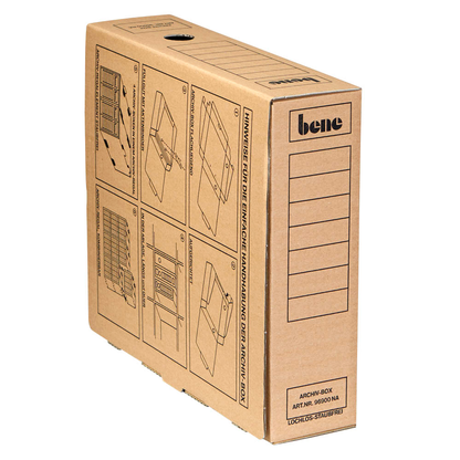 Artikelbild 3 für 20 bene Archivboxen braun 8,0 x 29,0 x 33,0 cm, Artikelnummer 873828