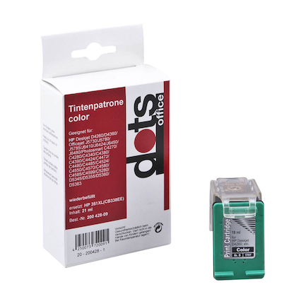 Artikelbild 2 für dots color Druckerpatrone kompatibel zu HP 351XL (CB338EE), Artikelnummer 200428