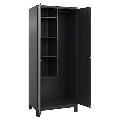 Artikelbild für CP Putzmittelschrank Classic Plus 080110-02 S10033 anthrazitgrau 80,0 x 50,0 x 195,0 cm, aufgebaut, Artikelnummer 175533