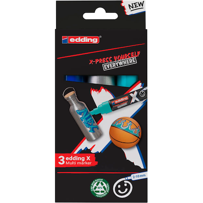 Artikelbild 2 für edding Multimarker farbsortiert 2,0 - 10,0 mm, 3 St., Artikelnummer 511158