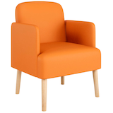 Artikelbild 1 für meet powered by PAPERFLOW Besuchersessel Brooks FTBROSC.23.05 orange Kunststoff, Artikelnummer 687497