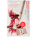 Artikelbild 1 für Sakura Samurai Malset schwarz, 1 Set, Artikelnummer 711529