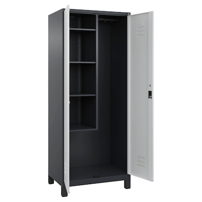 Artikelbild für CP Putzmittelschrank Classic Plus 080110-02 S10034 anthrazitgrau, lichtgrau 80,0 x 50,0 x 195,0 cm, aufgebaut, Artikelnummer 175549