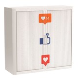 Artikelbild 1 für PAPERFLOW easyOffice Business Rollladenschrank 62272 2 Fachböden 110,0 x 41,5 x 104,0 cm, Artikelnummer 210298