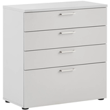 Artikelbild 1 für MÖBELPARTNER 1500 Schubladenschrank lichtgrau 4 Schubladen 80,2 x 41,0 x 84,2 cm, Artikelnummer 184103