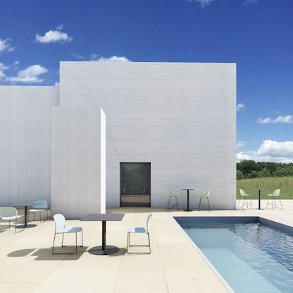 Artikelbild 2 für meet powered by PAPERFLOW Gartentisch CROSS grau quadratisch 80,0 x 80,0 x 75,0 cm, Artikelnummer 300743