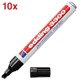 Artikelbild 1 für edding 3300 Permanentmarker schwarz 1,0 - 5,0 mm, 10 St., Artikelnummer 311134
