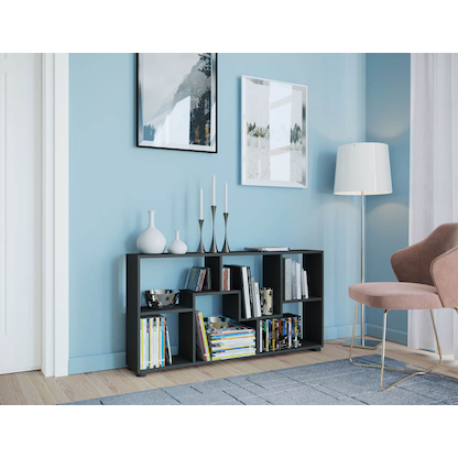 Artikelbild 3 für VCM my home Bücherregal Pintal schwarz 117,0 x 20,0 x 62,0 cm, Artikelnummer 518114