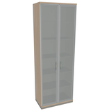 Artikelbild 1 für fm Aktenschrank Sidney, 4260267328835 akazie, Acrylglas satiniert 5 Fachböden 80,0 x 44,2 x 222,1 cm, Artikelnummer 564983