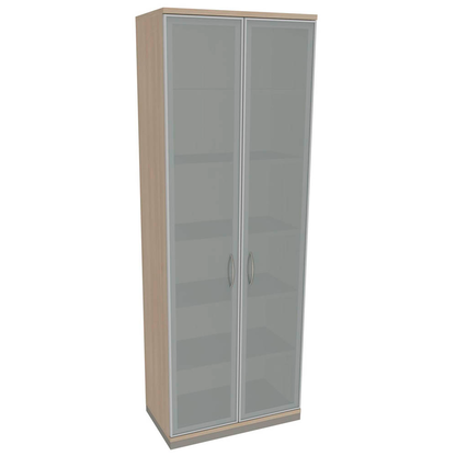 Artikelbild 21 für fm Aktenschrank Sidney, 4260267328835 akazie, Acrylglas satiniert 5 Fachböden 80,0 x 44,2 x 222,1 cm, Artikelnummer 564983