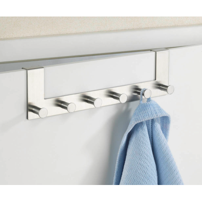 Artikelbild 3 für WENKO Türgarderoben Celano mit 2x 6 Haken silber, 2 St., Artikelnummer 806832