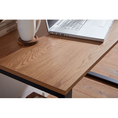 Artikelbild 6 für WOHNLING Schreibtisch eiche rechteckig, U-Fuß-Gestell schwarz 120,0 x 60,0 cm, Artikelnummer 909711